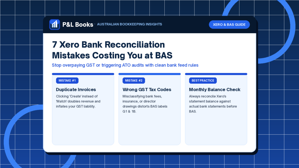 Xero bank reconciliation mistakes - Xero Bank Reconciliation Mistakes That Cost Small Businesses Thousands at BAS Time