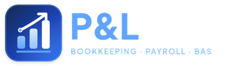 P&L Books White Logo